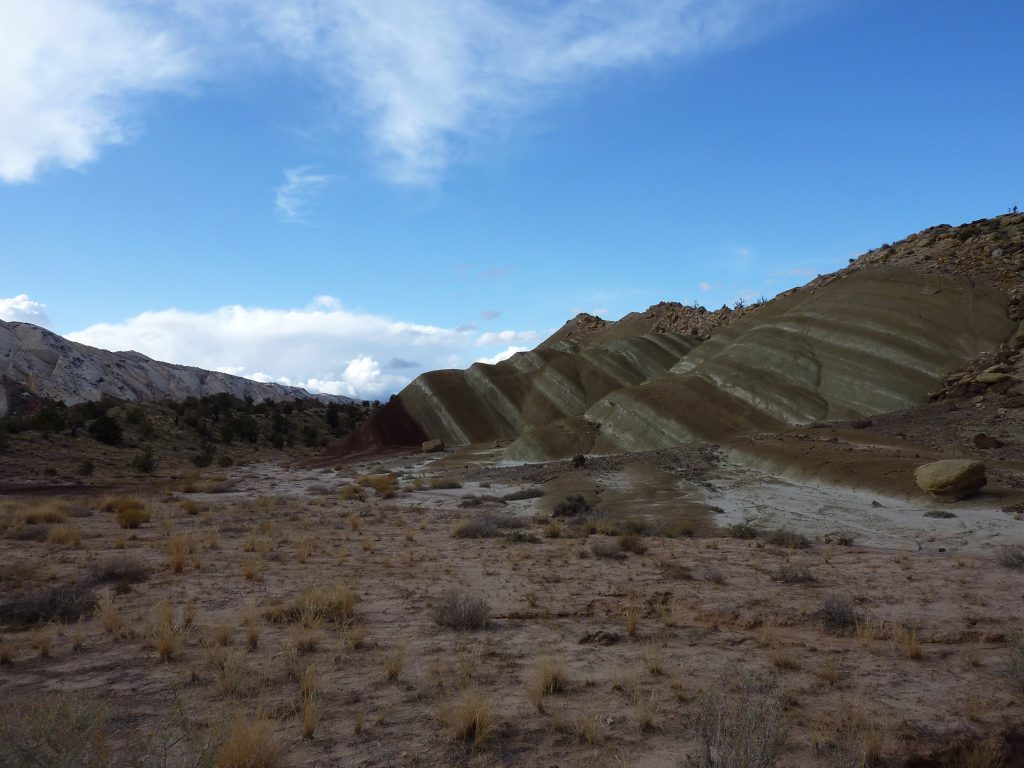 Badlands of the Notom-Bullfrog Road in Capitol Reef National Park