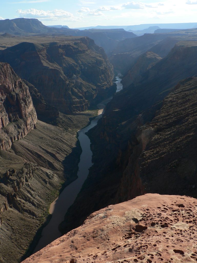 View of the Colorado River and Lava Rapids from Toroweap Overlook
