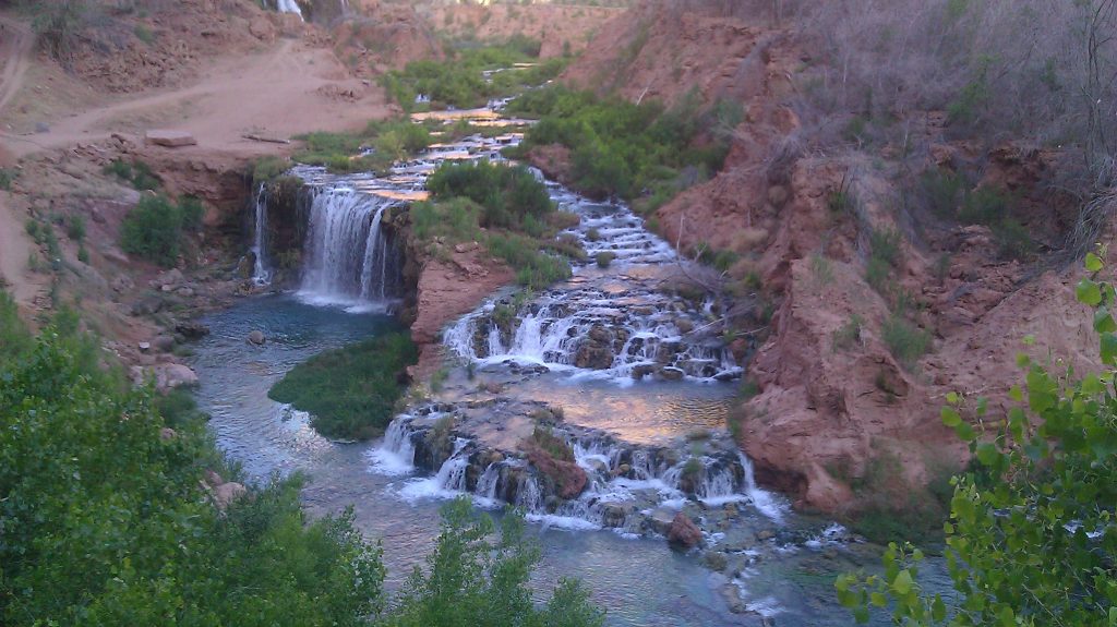 Terraced waterfalls