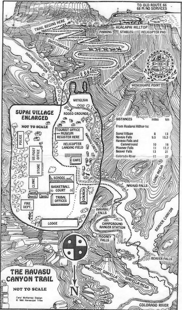 Map of Havasupai