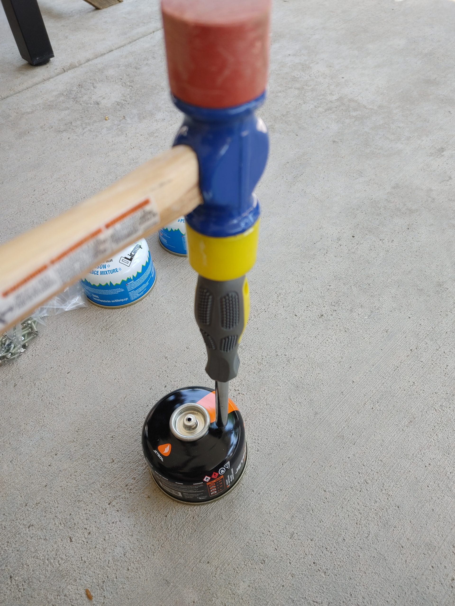 Safest and easiest way to recycle camp fuel canisters DetourOn